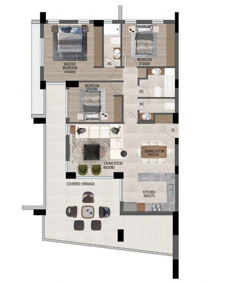 3 bedrooms, 145 sq.m., image 1