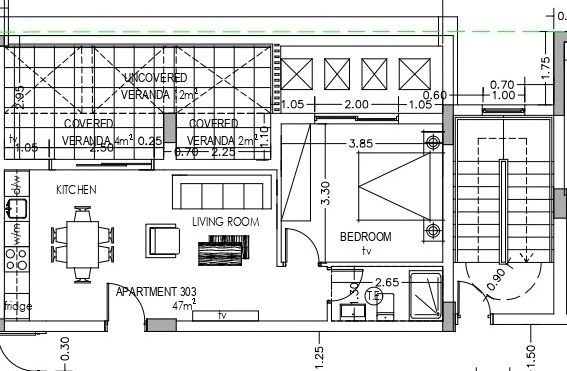 1 bedrooms, 47 sq.m., image 1