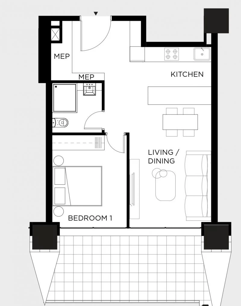 1 bedrooms, 56 sq.m., image 1