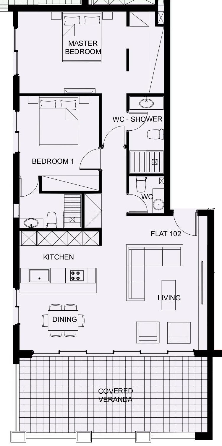 2 bedrooms, 97 sq.m., image 1