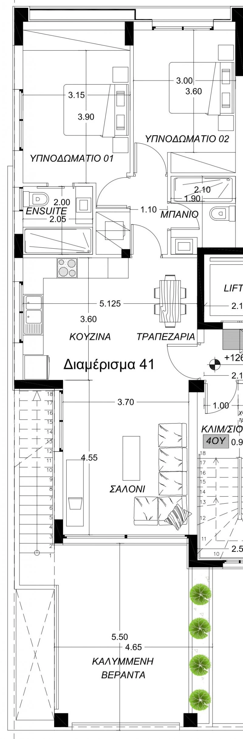 2 bedrooms, 86 sq.m., image 1