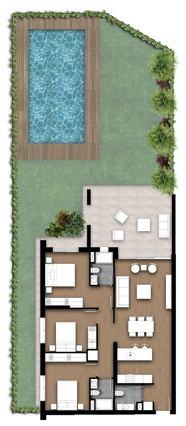 3 bedrooms, 105 sq.m., image 1