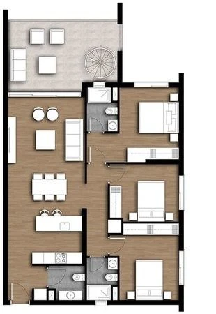 3 bedrooms, 105 sq.m., image 1