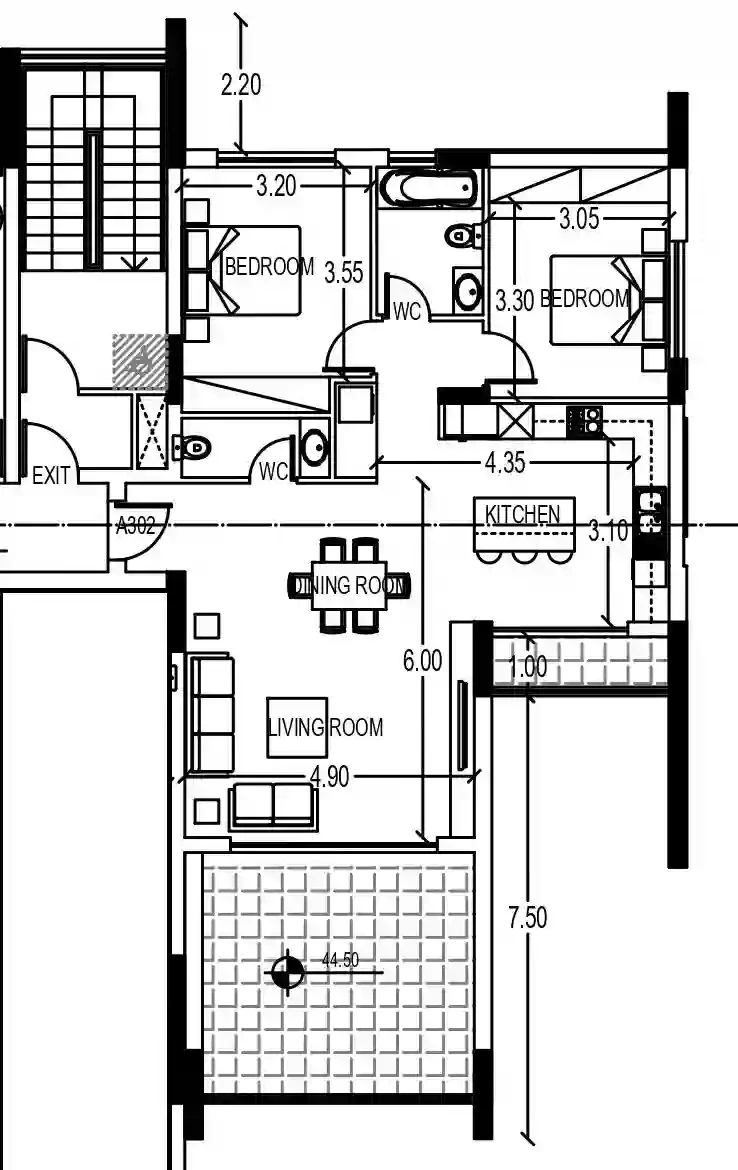 2 bedrooms, 95 sq.m., image 1