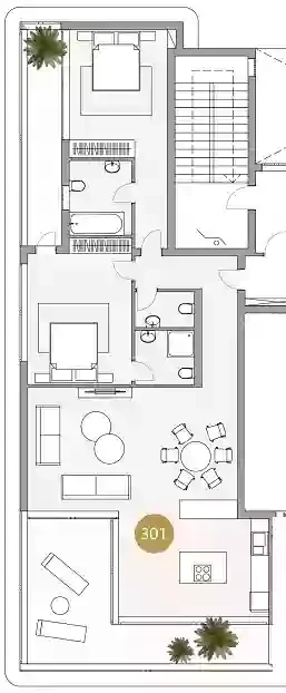 2 bedrooms, 119 sq.m., image 1