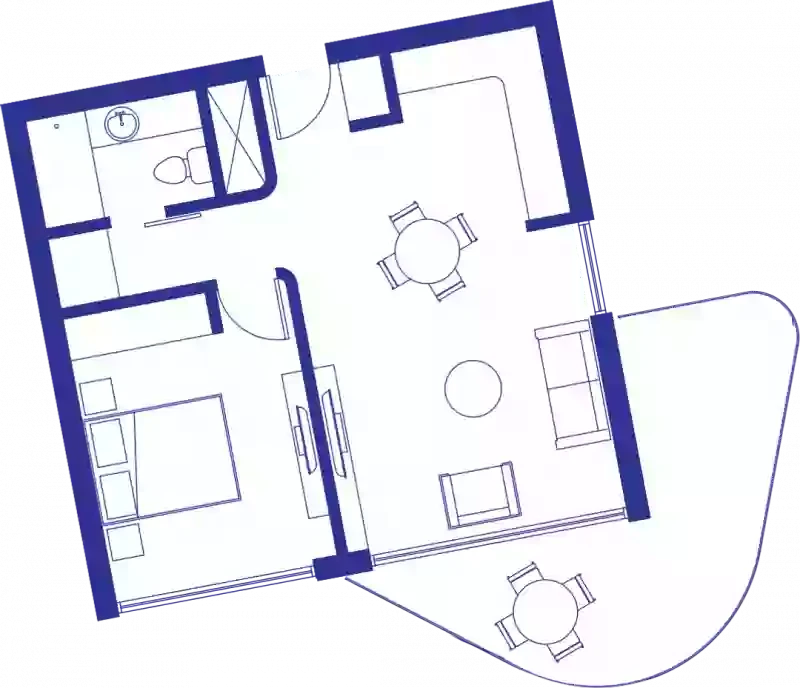 1 bedrooms, 71 sq.m., image 1