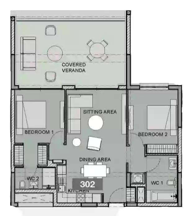 2 bedrooms, 93, image 1