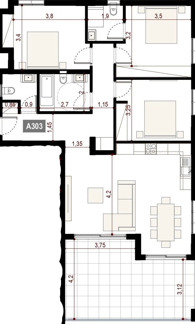 3 bedrooms, 119, image 1