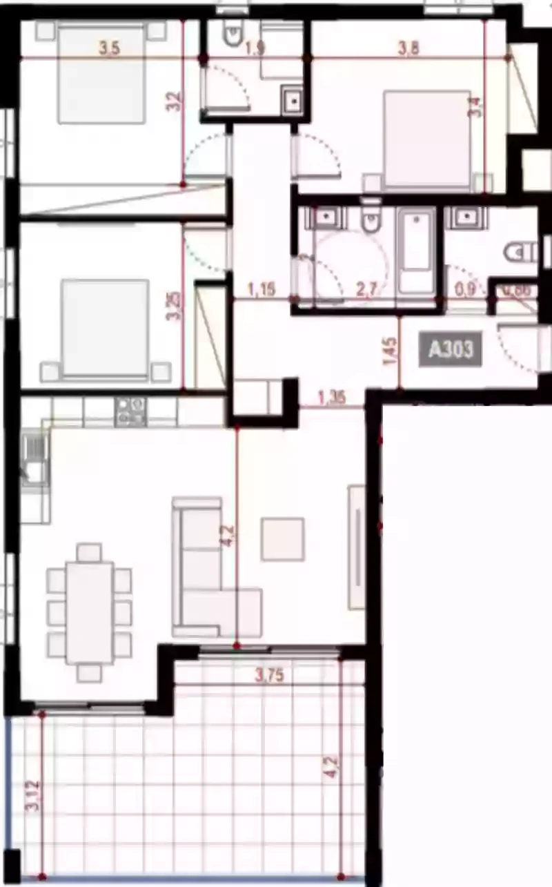 3 bedrooms, 117.1, image 1