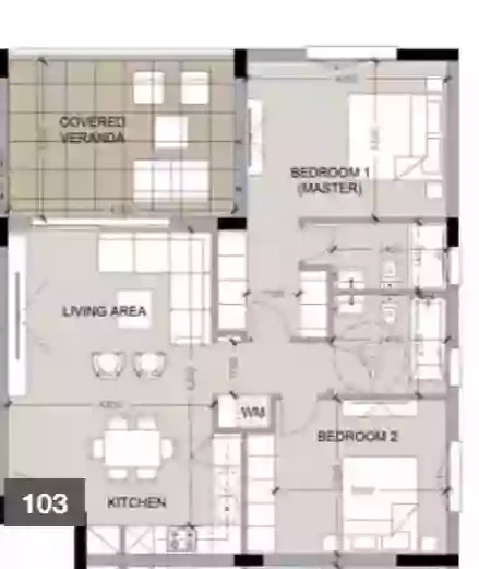 2 bedrooms, 84.2 sq.m., image 1