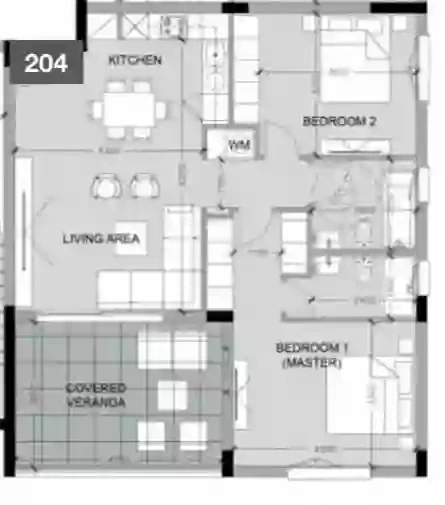 2 bedrooms, 85 sq.m., image 1