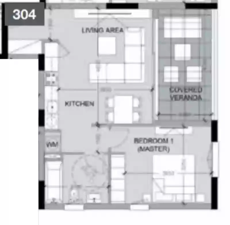 1 bedrooms, 54.4, image 1