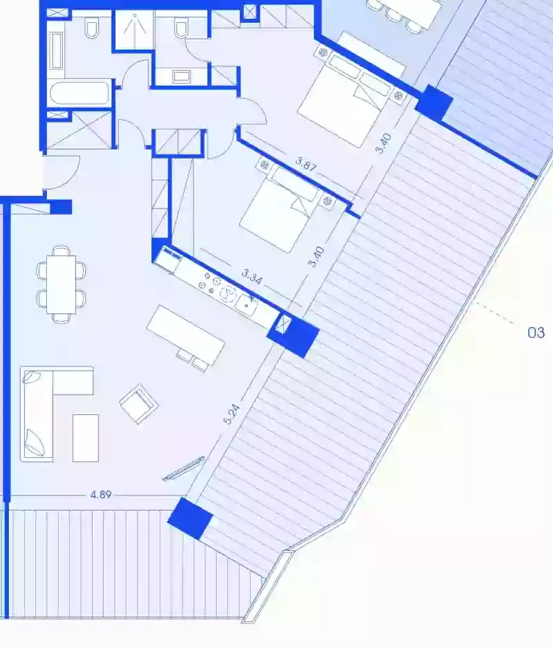 2 bedrooms, 112 sq.m., image 1