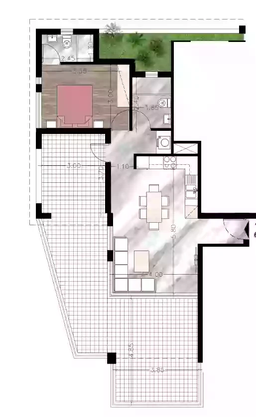 1 bedrooms, 63 sq.m., image 1