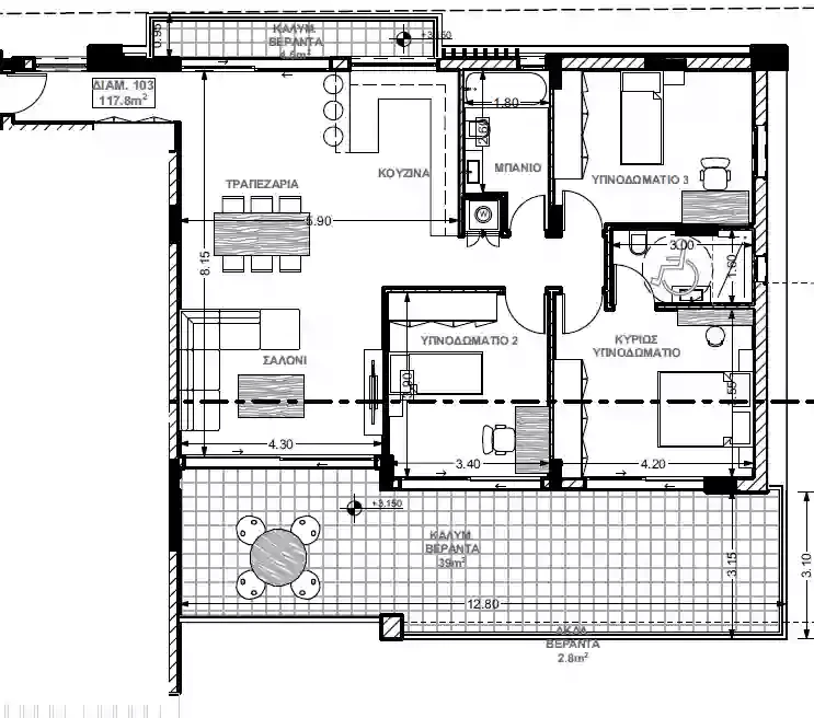 3 bedrooms, 118 sq.m., image 1