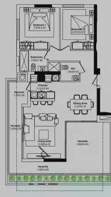 2 bedrooms, 82 sq.m., image 1