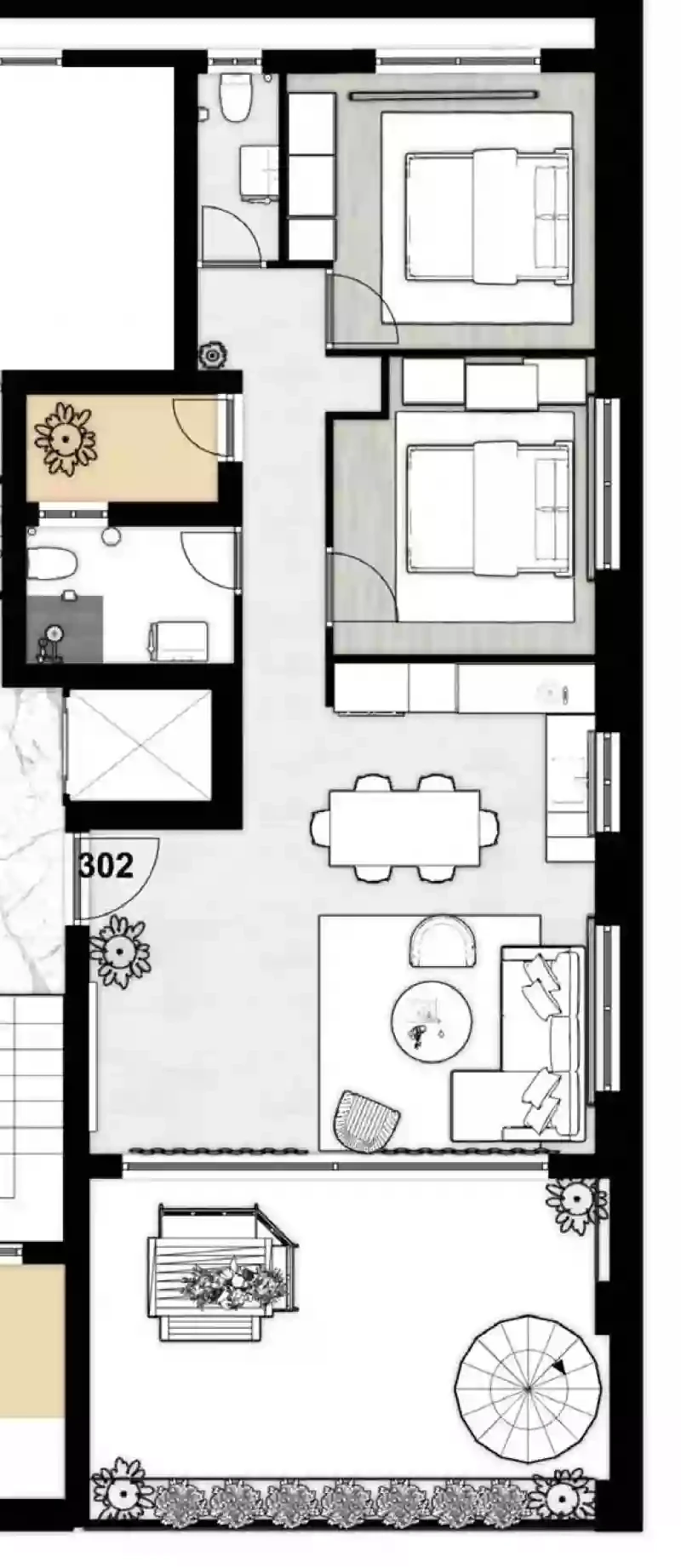 2 bedrooms, 83 sq.m., image 1