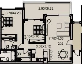 2 bedrooms, 94 sq.m., image 1
