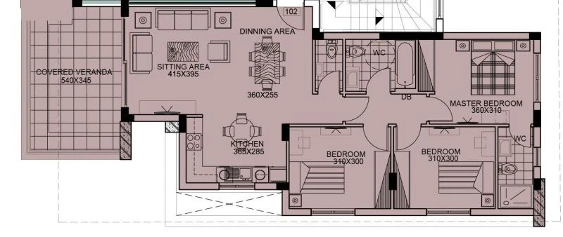 3 bedrooms, 99 sq.m., image 1