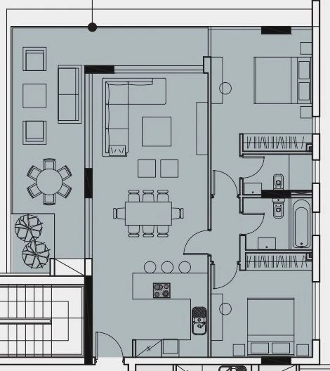 2 bedrooms, 87 sq.m., image 1