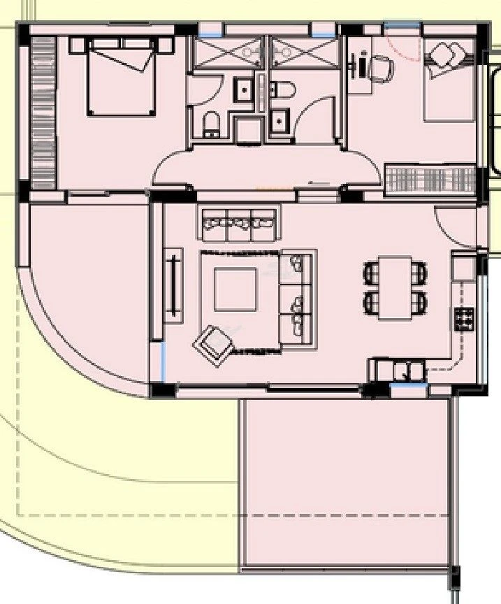 2 bedrooms, 87 sq.m., image 1