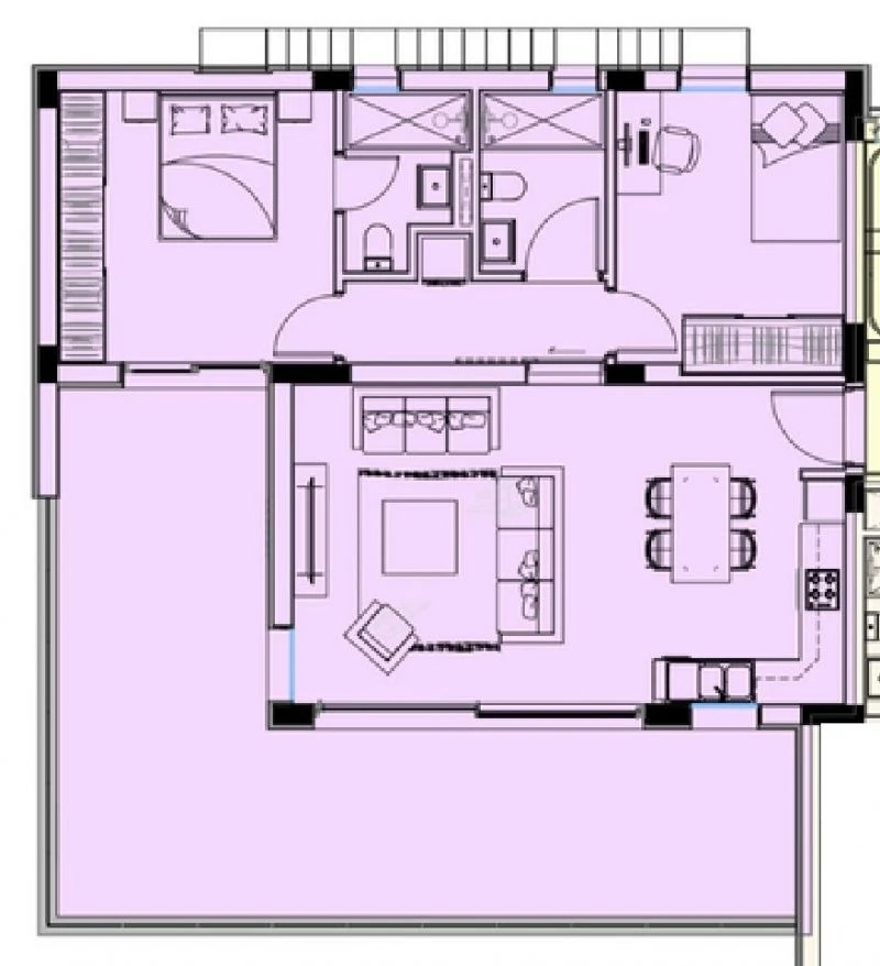 2 bedrooms, 87 sq.m., image 1