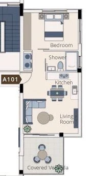 1 bedrooms, 60, image 1