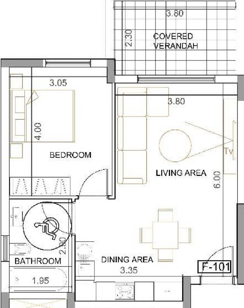 1 bedrooms, 54, image 1