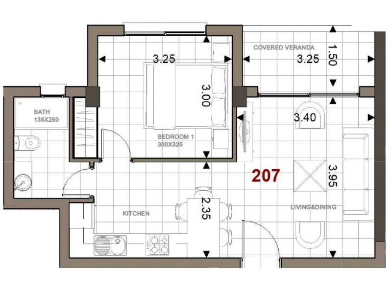 1 bedrooms, 43, image 1