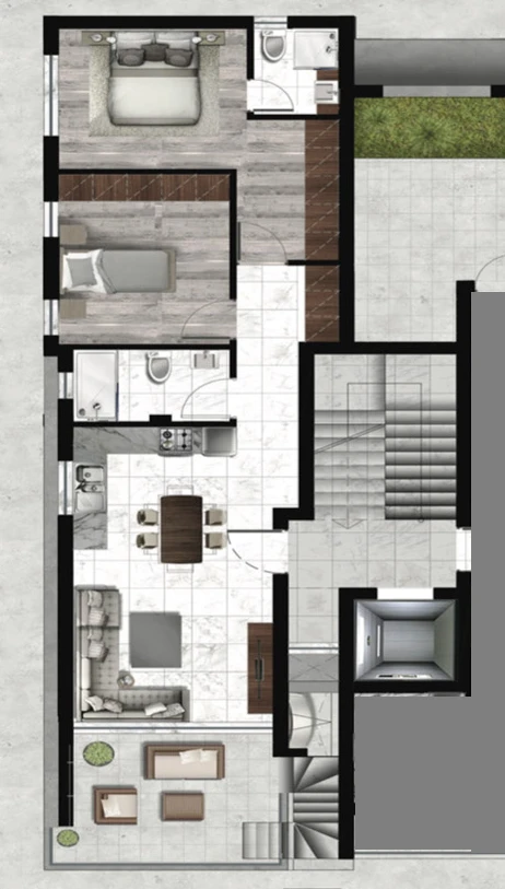 2 bedrooms, 75 sq.m., image 1