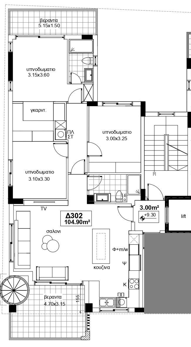 3 bedrooms, 105 sq.m., image 1