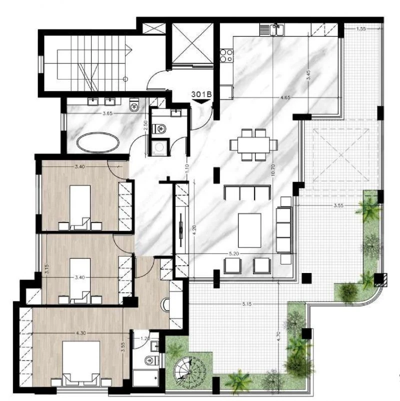 3 bedrooms, 170 sq.m., image 1
