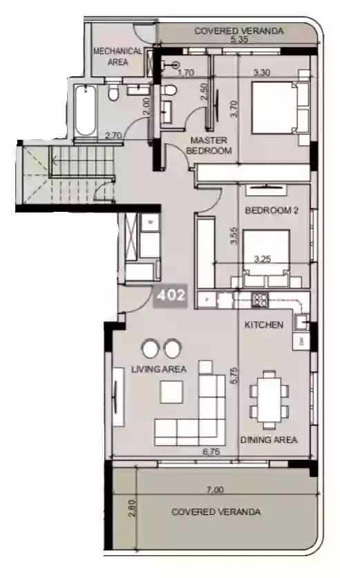 2 bedrooms, 106.16 sq.m., image 1