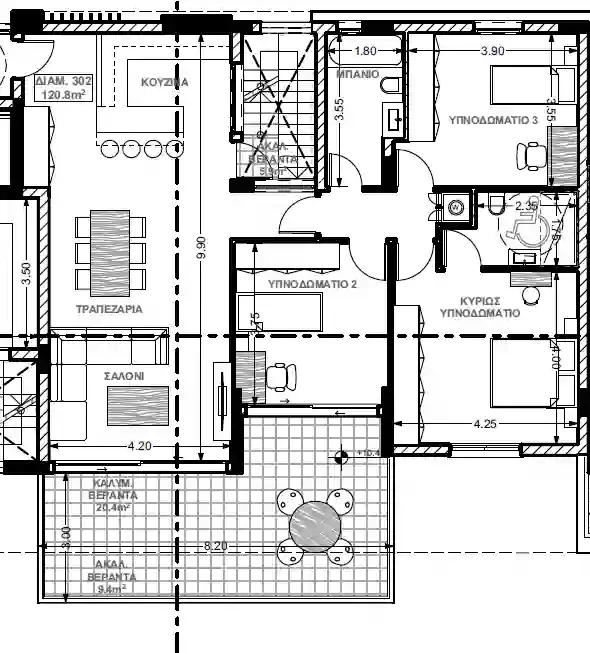 3 bedrooms, 120 sq.m., image 1