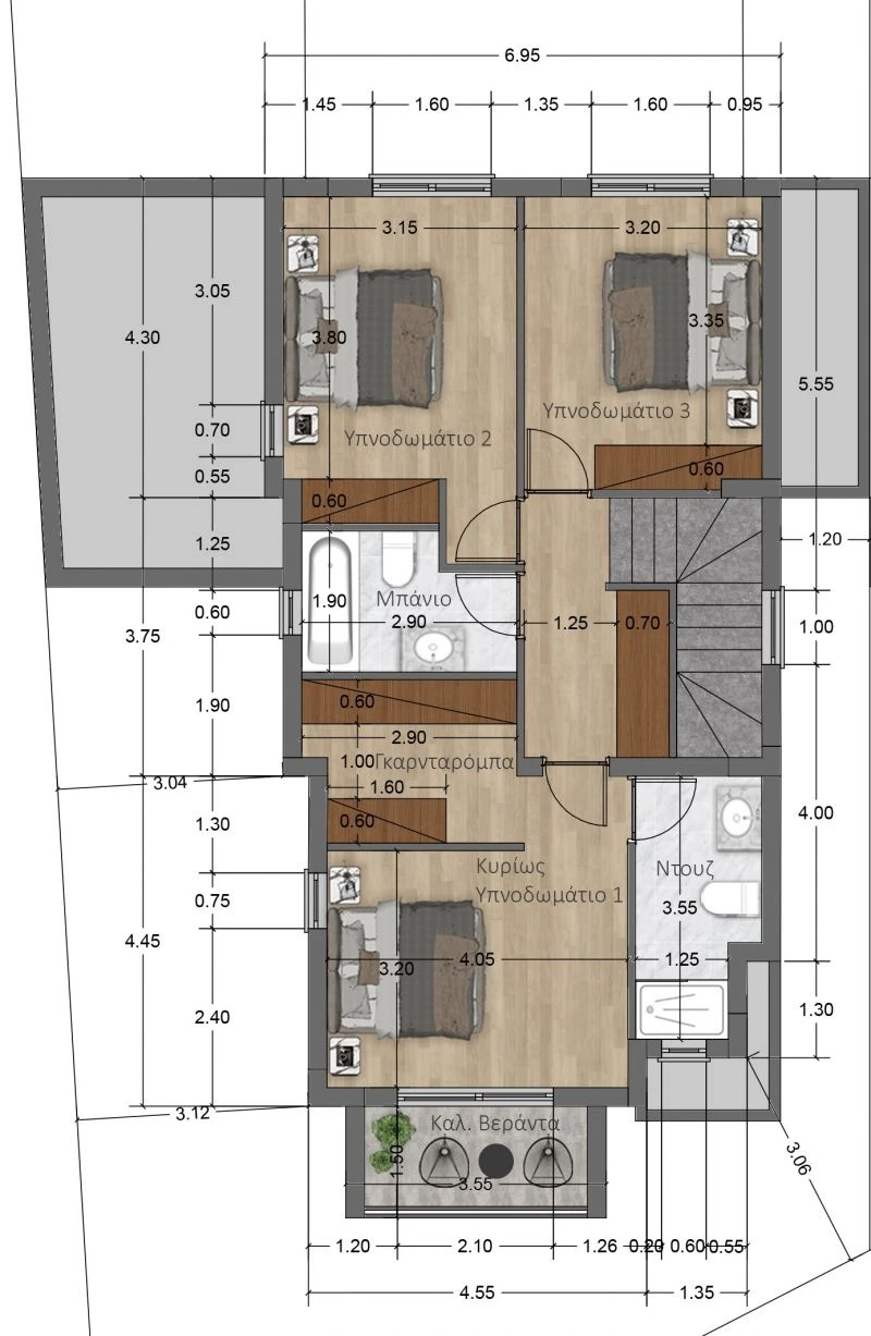 3 bedrooms, 165 sq.m., image 1
