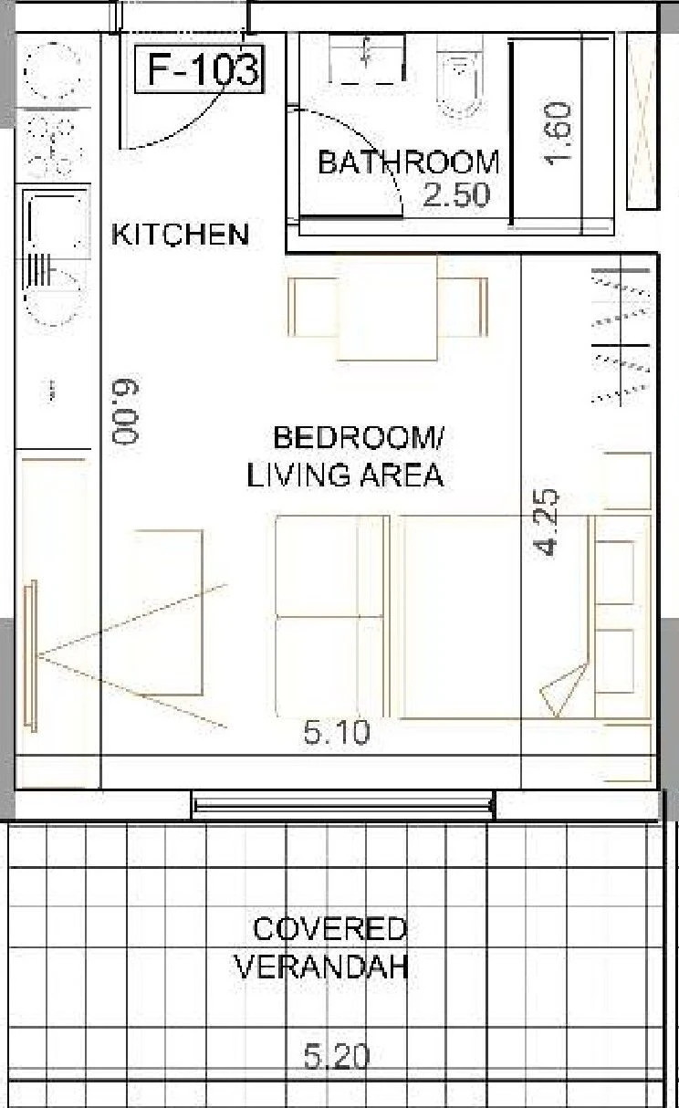 1 bedrooms, 33, image 1