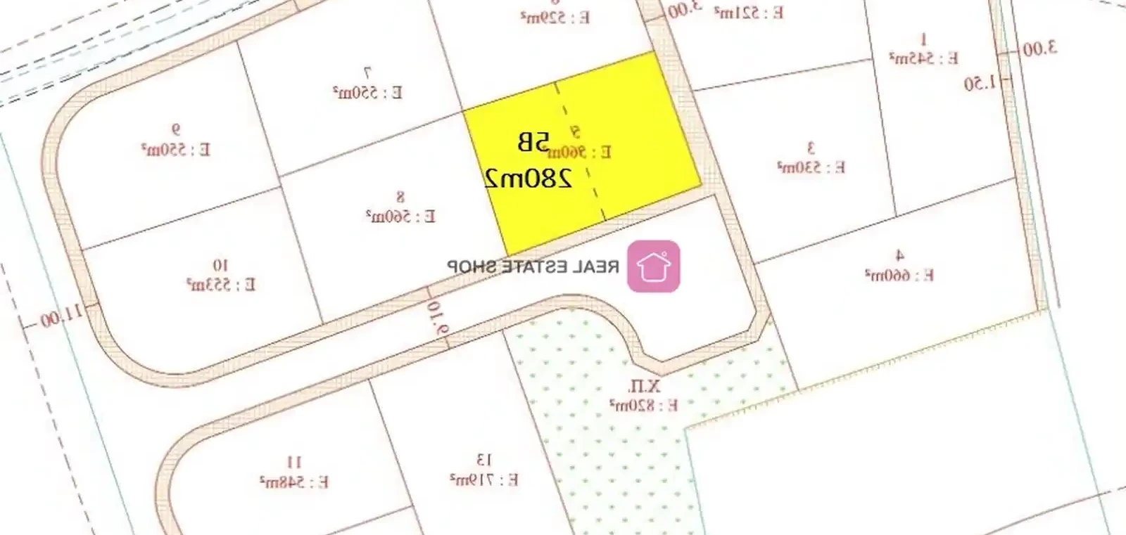 Residential land 280 m² €55.000, image 1